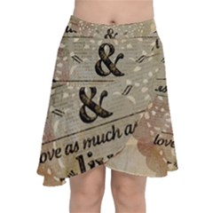 Motivational Calligraphy Grunge Chiffon Wrap by Sapixe