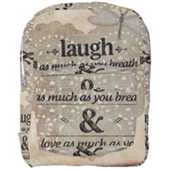 Motivational Calligraphy Grunge Full Print Backpack by Sapixe