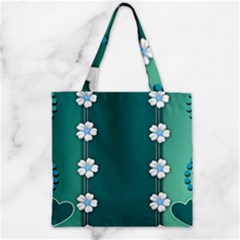 Design Texture Background Love Zipper Grocery Tote Bag by Sapixe