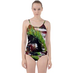 Collosium   Swards And Helmets 3 Cut Out Top Tankini Set by bestdesignintheworld
