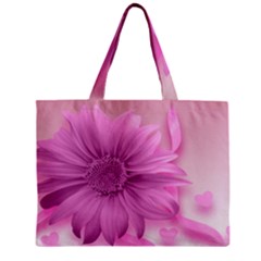 Flower Design Romantic Zipper Mini Tote Bag by Sapixe