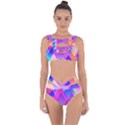 Squares Color Squares Background Bandaged Up Bikini Set  View1