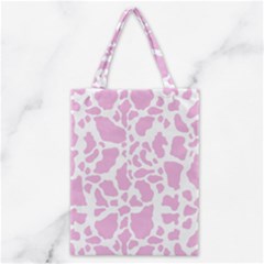 White Pink Cow Print Classic Tote Bag by LoolyElzayat