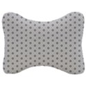 Geometric Pattern Light Velour Seat Head Rest Cushion View1