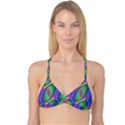 Ellipse Pattern Elliptical Fractal Reversible Tri Bikini Top View1