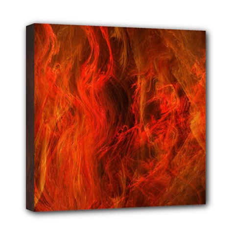 Fractal Abstract Background Physics Mini Canvas 8  X 8  by Sapixe