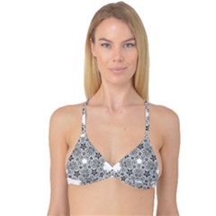 Fractal Background Foreground Reversible Tri Bikini Top by Sapixe