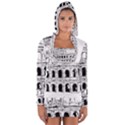 Line Art Architecture Long Sleeve Hooded T-shirt View1