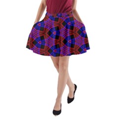 Pattern Abstract Wallpaper Art A-line Pocket Skirt by Sapixe
