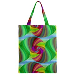 Seamless Pattern Twirl Spiral Zipper Classic Tote Bag by Sapixe