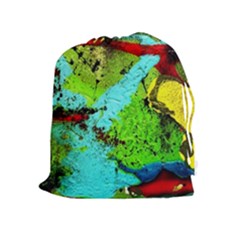 Yellow Dolphins   Blue Lagoon 6 Drawstring Pouches (extra Large) by bestdesignintheworld