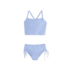 Alice Blue Mini Footpath In English Country Garden  Girls  Tankini Swimsuit by PodArtist