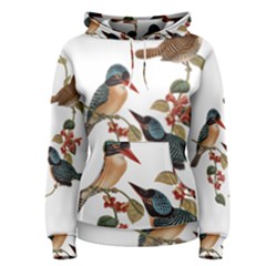 Bird Birds Branch Flowers Vintage Women s Pullover Hoodie by Sapixe