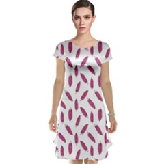 Cacao Fruits Pattern Cap Sleeve Nightdress by dflcprints
