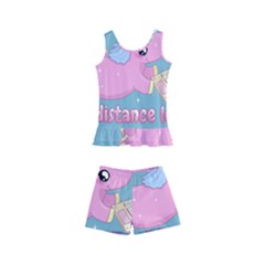 Long Distance Lover - Cute Unicorn Kid s Boyleg Swimsuit by Valentinaart