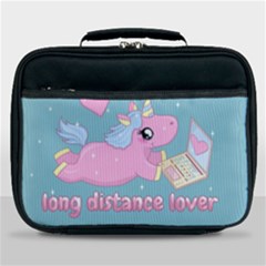 Long Distance Lover - Cute Unicorn Lunch Bag by Valentinaart