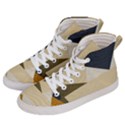 Fabric Textile Texture Abstract Men s Hi-Top Skate Sneakers View2