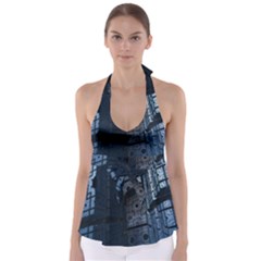 Graphic Design Background Babydoll Tankini Top by Sapixe