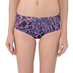 Fabric Textile Texture Macro Photo Mid-waist Bikini Bottoms by Sapixe