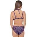 Fabric Textile Texture Macro Photo Double Strap Halter Bikini Set View2
