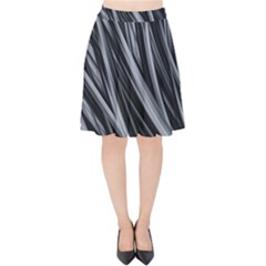 Fractal Mathematics Abstract Velvet High Waist Skirt by Sapixe