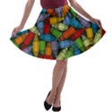 Colored Pencils Pens Paint Color A-line Skater Skirt View1