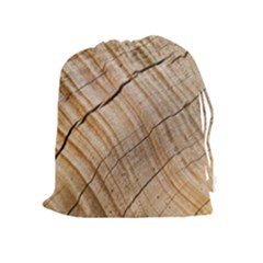Abstract Brown Tree Timber Pattern Drawstring Pouches (extra Large) by Sapixe