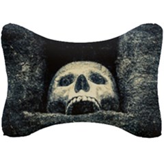 Smiling Skull Seat Head Rest Cushion by FunnyCow