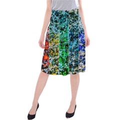 Abstract Of Colorful Water Midi Beach Skirt by FunnyCow