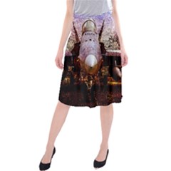 The Art Of Military Aircraft Midi Beach Skirt by FunnyCow