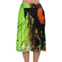 i wonder-2 Velvet Flared Midi Skirt View2