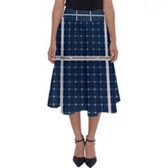 Solar Power Panel Perfect Length Midi Skirt by FunnyCow