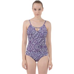 Colorful Intricate Tribal Pattern Cut Out Top Tankini Set by dflcprints