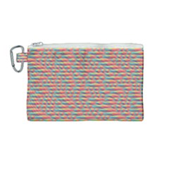 Background Abstract Colorful Canvas Cosmetic Bag (medium) by Nexatart