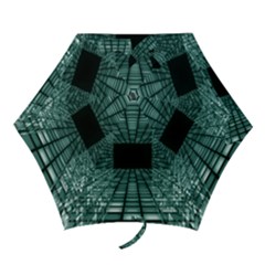 Abstract Perspective Background Mini Folding Umbrellas by Nexatart