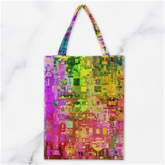 Color Abstract Artifact Pixel Classic Tote Bag by Nexatart