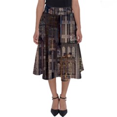 Architecture City Home Window Perfect Length Midi Skirt by Nexatart