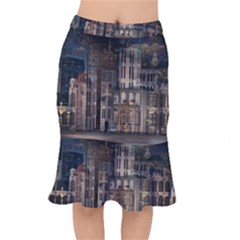 Architecture City Home Window Mermaid Skirt by Nexatart