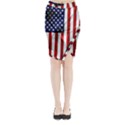 American Usa Flag Vertical Midi Wrap Pencil Skirt View1
