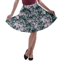 Floral Collage Pattern A-line Skater Skirt by dflcprints