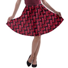 Fabric Pattern Desktop Textile A-line Skater Skirt by Nexatart