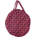 Fabric Pattern Desktop Textile Giant Round Zipper Tote View2