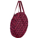 Fabric Pattern Desktop Textile Giant Round Zipper Tote View3