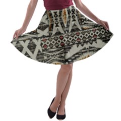 Fabric Textile Abstract Pattern A-line Skater Skirt by Nexatart