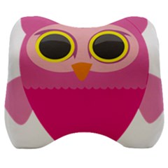 Sowa Owls Bird Wild Birds Pen Velour Head Support Cushion by Sapixe