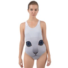 Cat Animal Pet Kitty Cats Kitten Cut-out Back One Piece Swimsuit by Sapixe