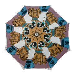 Kitty Cat Big Eyes Ears Animal Golf Umbrellas by Sapixe