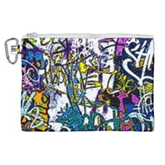 Graffiti Wall Cartoon Style Art Canvas Cosmetic Bag (xl) by flipstylezfashionsLLC