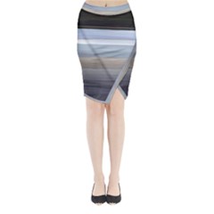 Pompey Beach Midi Wrap Pencil Skirt by DeneWestUK