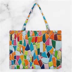 Mosaic Tiles Pattern Texture Medium Tote Bag by Nexatart